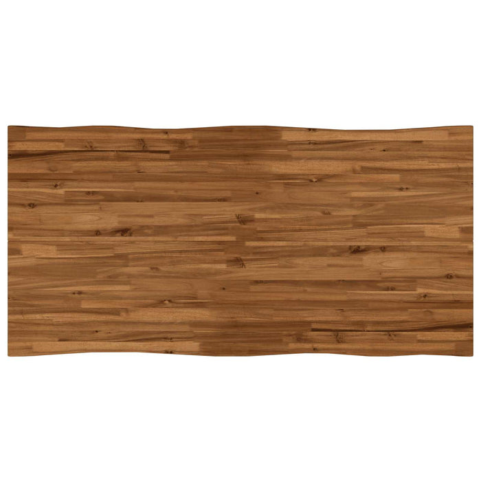 Masa de dining cu margine vie 140 x 90 x 75 cm natural WALTI