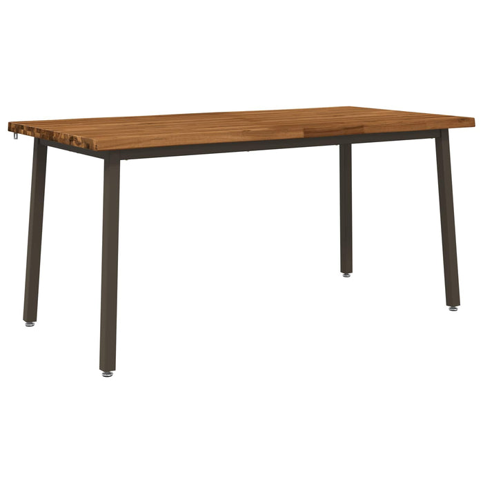 Masa de dining cu margine vie 140 x 90 x 75 cm natural WALTI