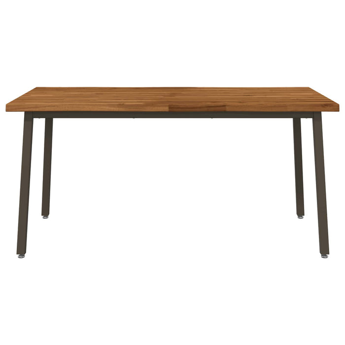 Masa de dining cu margine vie 140 x 90 x 75 cm natural WALTI
