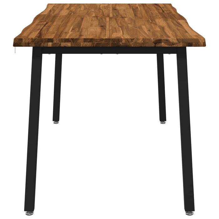 Masa de dining cu margine vie 160 x 90 x 75 cm natural WALTI