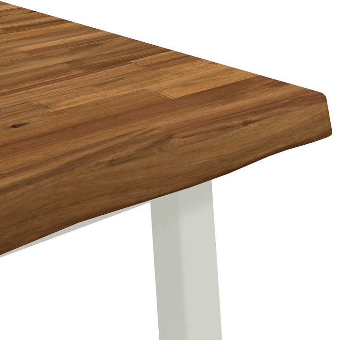 Masa de dining cu margine vie 160 x 90 x 75 cm natural WALTI