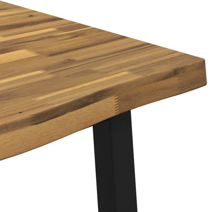 Masa de dining cu margine vie 160 x 90 x 75 cm Alb WALTI