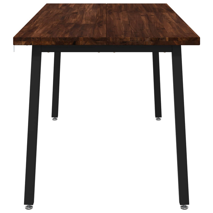 Masă de dining pătrată 160 x 70 x 75 cm Lemn Solid de Acacia WALTI