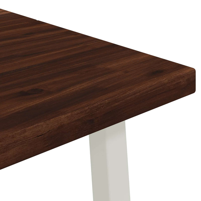 Masă de dining pătrată 160 x 70 x 75 cm Lemn Solid de Acacia WALTI