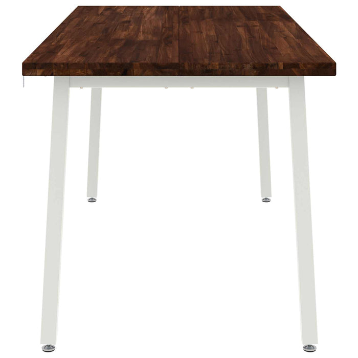 Masă de dining pătrată 160 x 70 x 75 cm Lemn Solid de Acacia WALTI