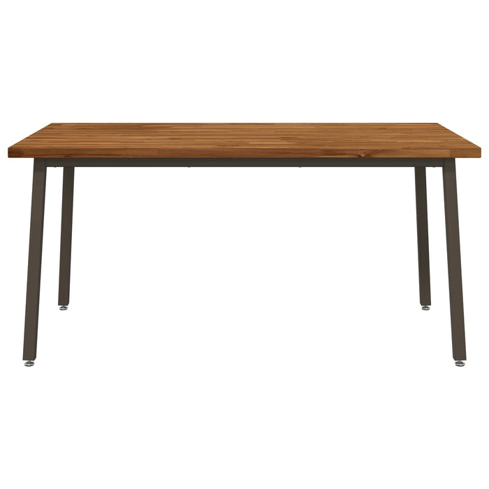 Masă de dining pătrată 160 x 70 x 75 cm Lemn Solid de Acacia WALTI
