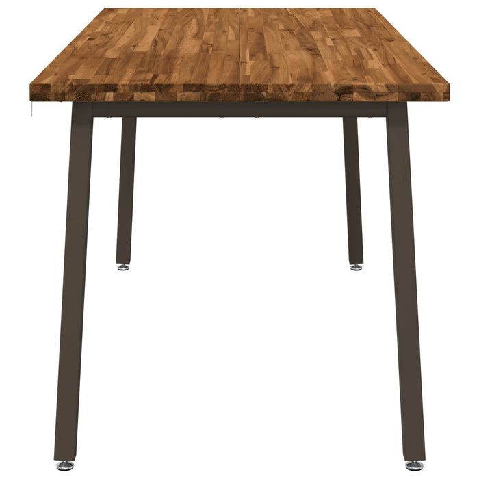 Masă de dining pătrată 160 x 70 x 75 cm Lemn Solid de Acacia WALTI