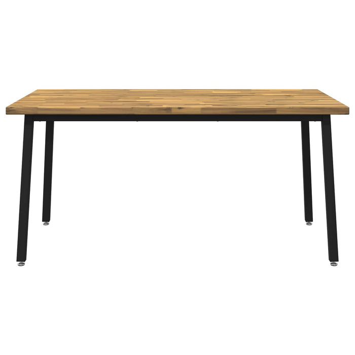 Masă de dining pătrată 160 x 70 x 75 cm Lemn Solid de Acacia WALTI