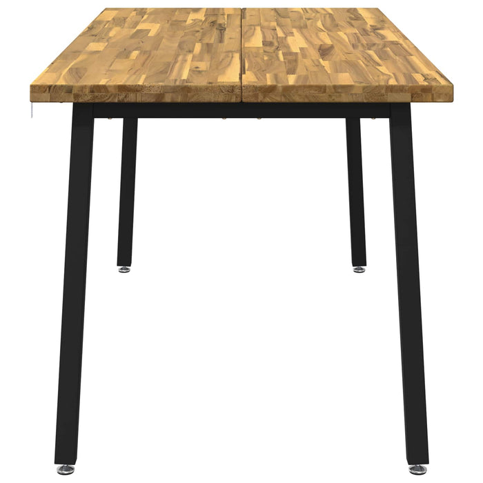 Masă de dining pătrată 160 x 70 x 75 cm Lemn Solid de Acacia WALTI