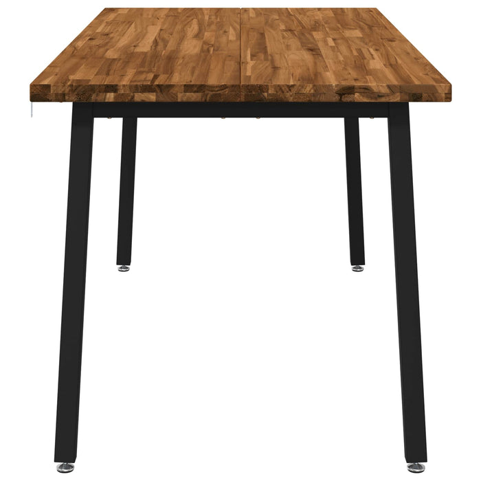 Masă de dining pătrată 160 x 80 x 75 cm Lemn Solid de Acacia WALTI