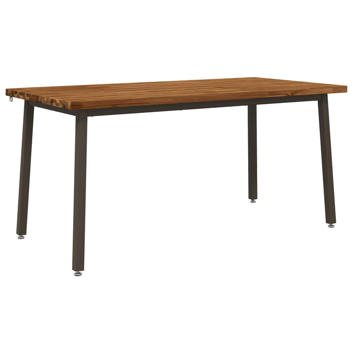 Masă de dining pătrată 160 x 80 x 75 cm Lemn Solid de Acacia WALTI