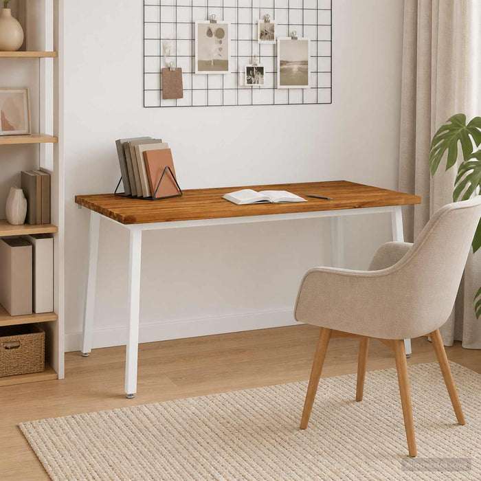 Masă de dining pătrată 160 x 80 x 75 cm Lemn Solid de Acacia WALTI