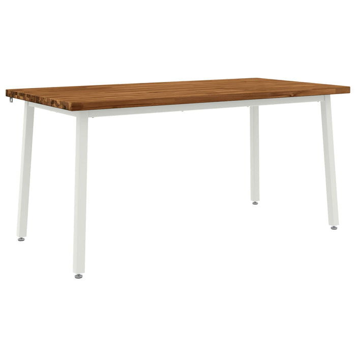 Masă de dining pătrată 160 x 80 x 75 cm Lemn Solid de Acacia WALTI