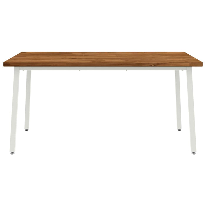 Masă de dining pătrată 160 x 80 x 75 cm Lemn Solid de Acacia WALTI