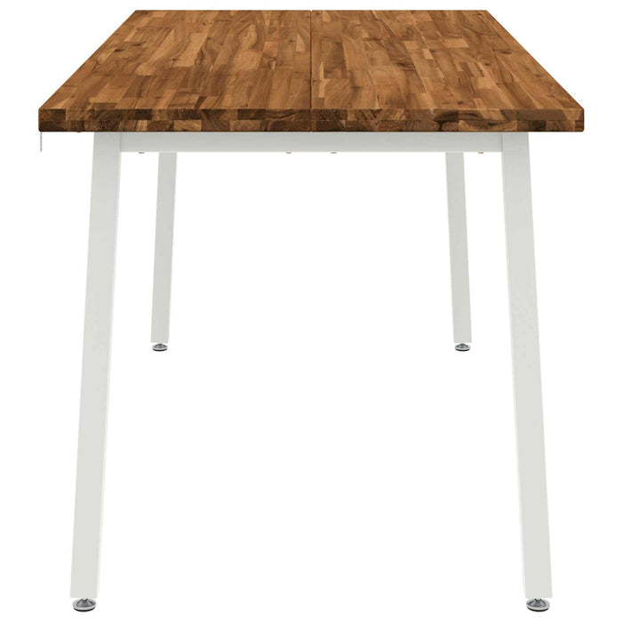 Masă de dining pătrată 160 x 80 x 75 cm Lemn Solid de Acacia WALTI