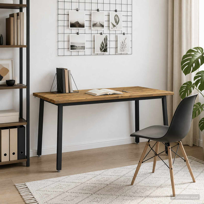 Masă de dining pătrată 160 x 80 x 75 cm Lemn Solid de Acacia WALTI