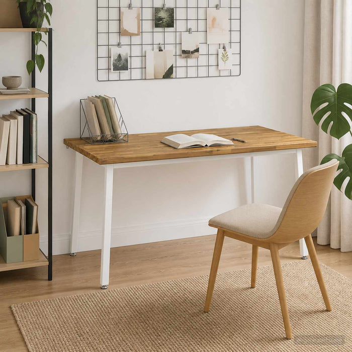 Masă de dining pătrată 160 x 80 x 75 cm Lemn Solid de Acacia WALTI