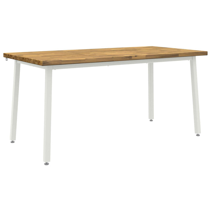 Masă de dining pătrată 160 x 80 x 75 cm Lemn Solid de Acacia WALTI