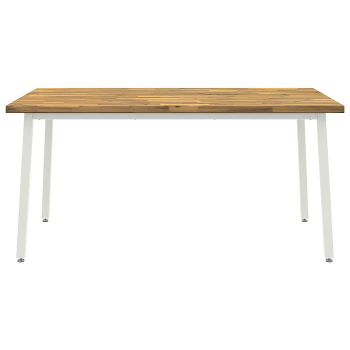 Masă de dining pătrată 160 x 80 x 75 cm Lemn Solid de Acacia WALTI