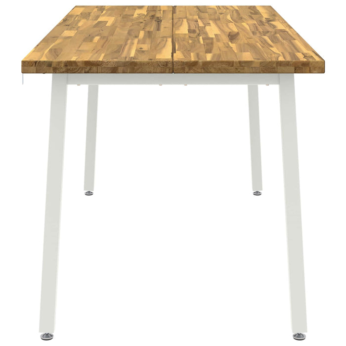 Masă de dining pătrată 160 x 80 x 75 cm Lemn Solid de Acacia WALTI