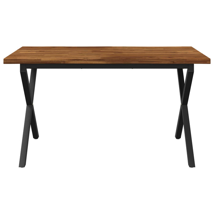 Masa de dining cu margine vie 140 x 70 x 75 cm natural WALTI
