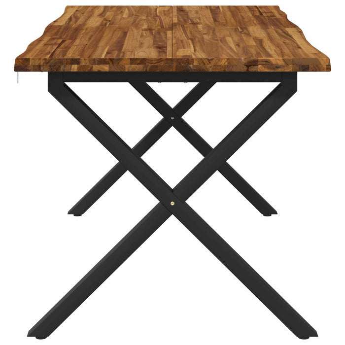Masa de dining cu margine vie 140 x 70 x 75 cm natural WALTI