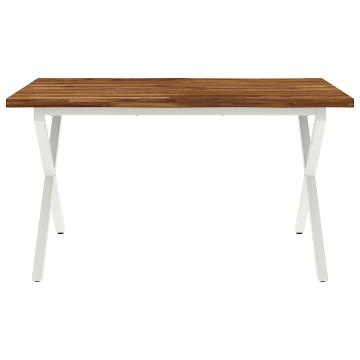 Masa de dining cu margine vie 140 x 70 x 75 cm natural WALTI