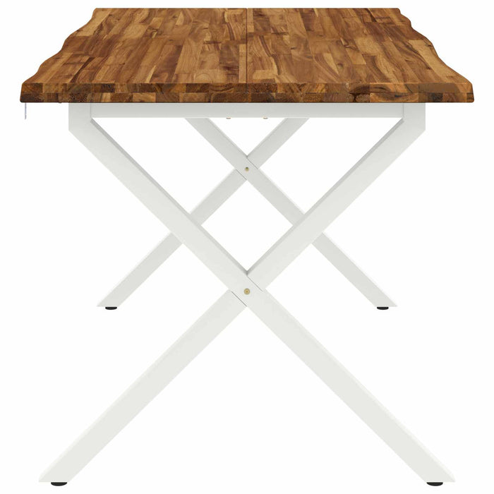 Masa de dining cu margine vie 140 x 70 x 75 cm natural WALTI