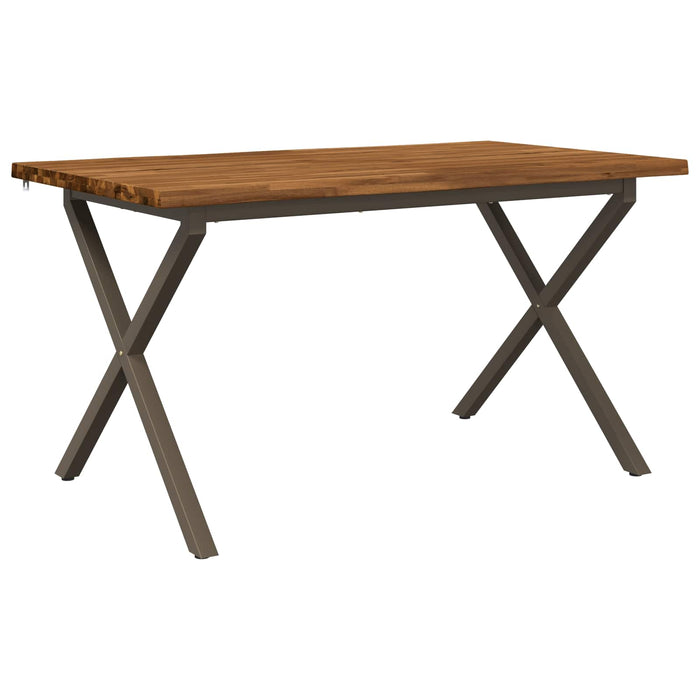 Masa de dining cu margine vie 140 x 80 x 75 cm natural WALTI