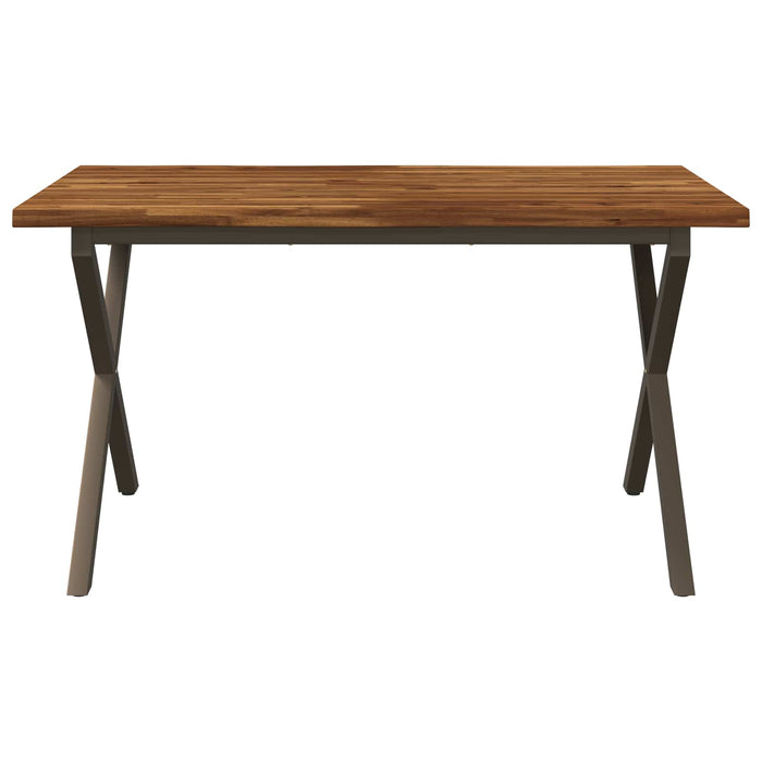 Masa de dining cu margine vie 140 x 80 x 75 cm natural WALTI