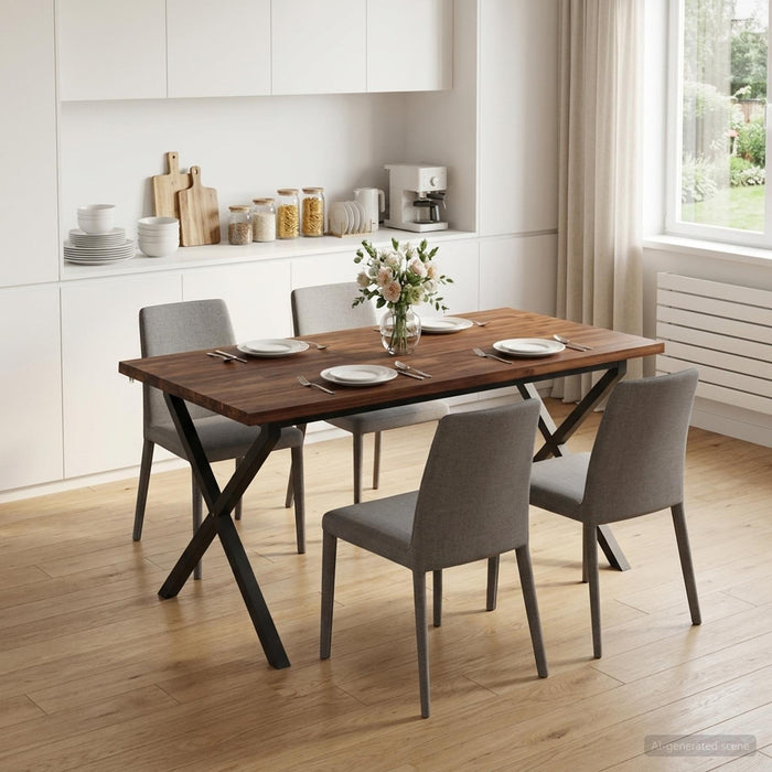Masa de dining cu margine vie 160 x 80 x 75 cm - WALTI WALTI