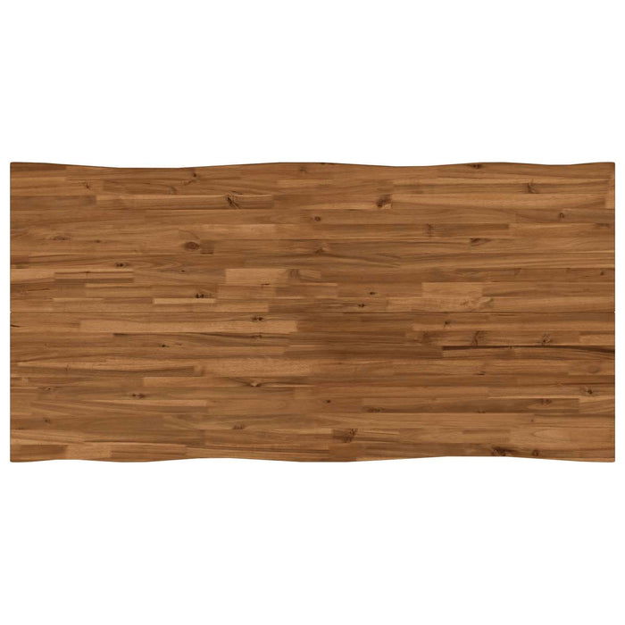 Masa de dining cu margine vie 160 x 80 x 75 cm natural WALTI