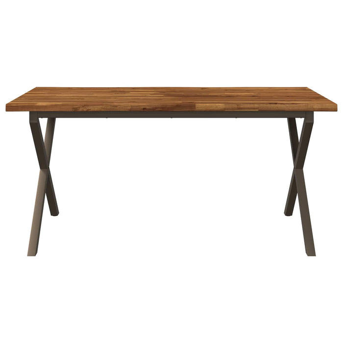 Masa de dining cu margine vie 160 x 80 x 75 cm natural WALTI