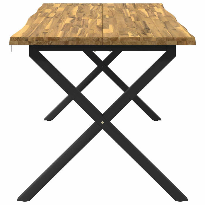 Masa de dining cu margine vie 160 x 80 x 75 cm WALTI