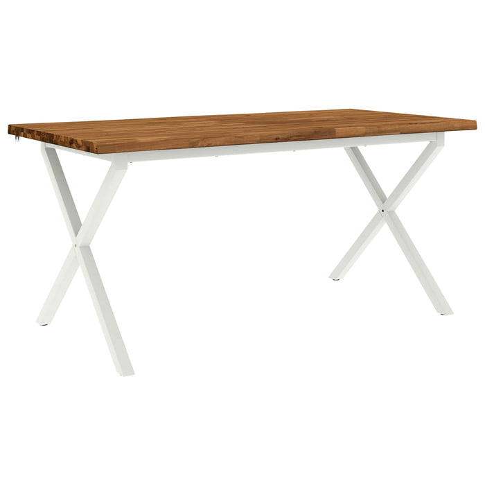 Masa de dining cu margine vie 160 x 90 x 75 cm natural WALTI