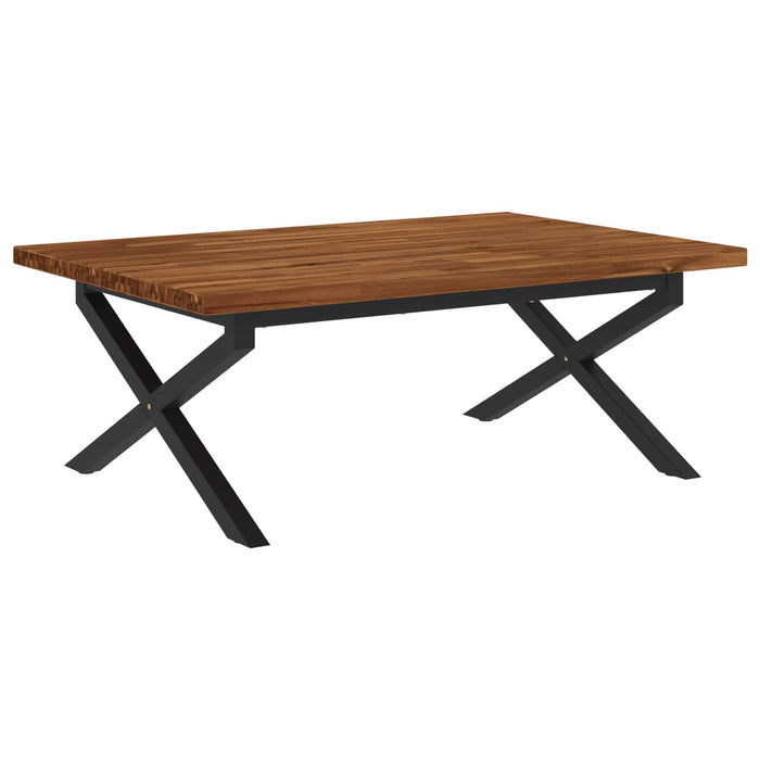 Masă de dining pătrată 120 x 90 x 75 cm Lemn Solid de Acacia WALTI