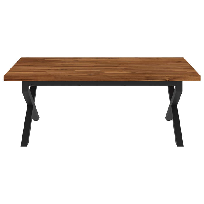 Masă de dining pătrată 120 x 90 x 75 cm Lemn Solid de Acacia WALTI