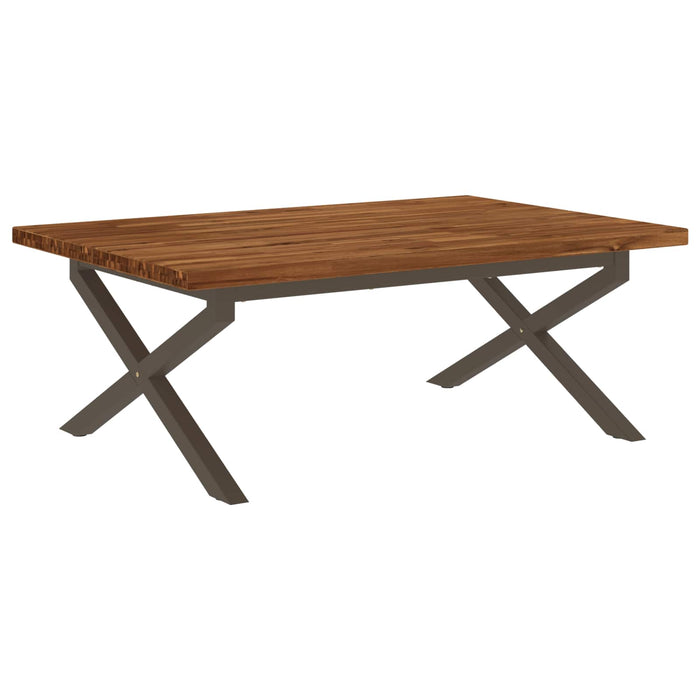 Masă de dining pătrată 120 x 90 x 75 cm Lemn Solid de Acacia WALTI