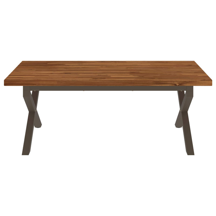 Masă de dining pătrată 120 x 90 x 75 cm Lemn Solid de Acacia WALTI