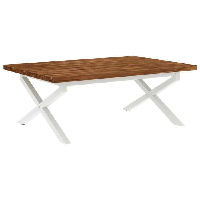 Masă de dining pătrată 120 x 90 x 75 cm Lemn Solid de Acacia - WALTI WALTI