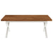 Masă de dining pătrată 120 x 90 x 75 cm Lemn Solid de Acacia - WALTI WALTI