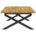 Masă de dining pătrată 120 x 90 x 75 cm Lemn Solid de Acacia - WALTI WALTI