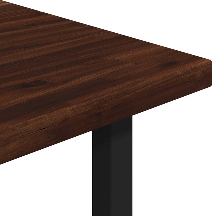 Masă de dining pătrată 160 x 70 x 75 cm Lemn Solid de Acacia WALTI