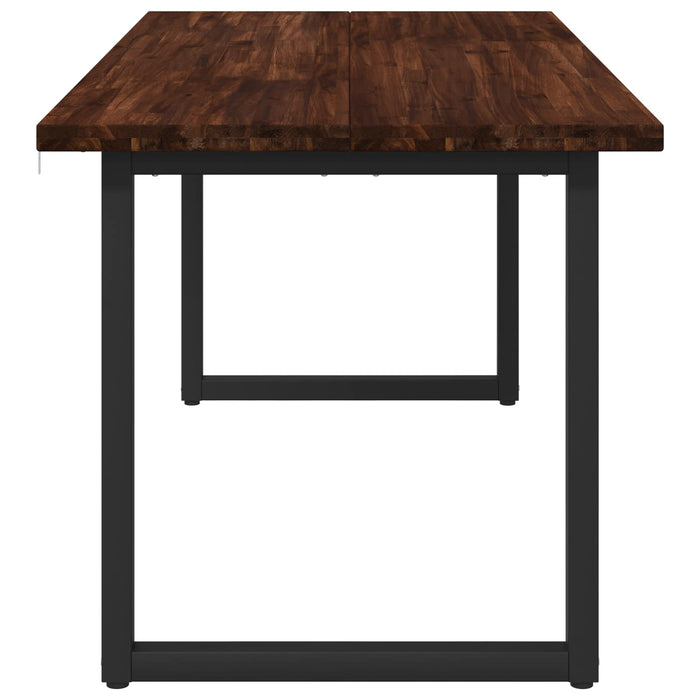 Masă de dining pătrată 160 x 70 x 75 cm Lemn Solid de Acacia WALTI