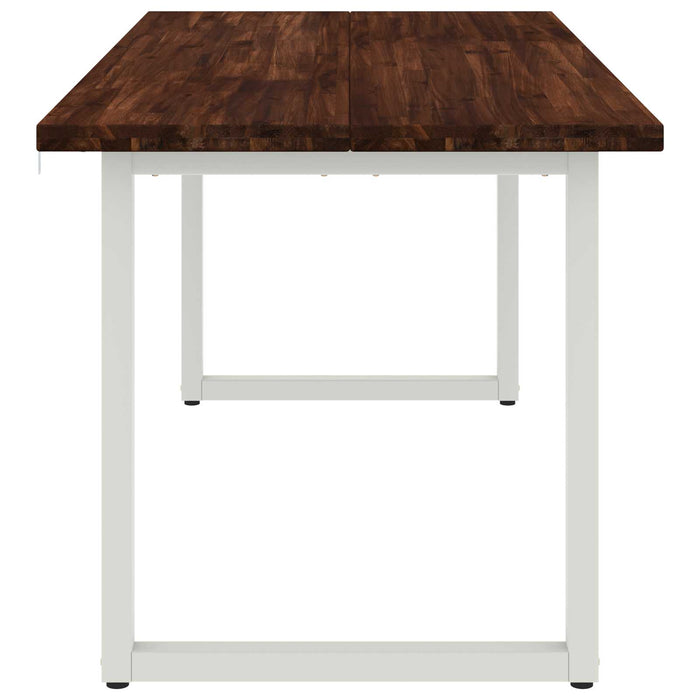 Masă de dining pătrată 160 x 70 x 75 cm Lemn Solid de Acacia WALTI