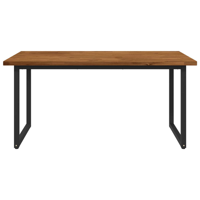 Masă de dining pătrată 160 x 70 x 75 cm Lemn Solid de Acacia WALTI