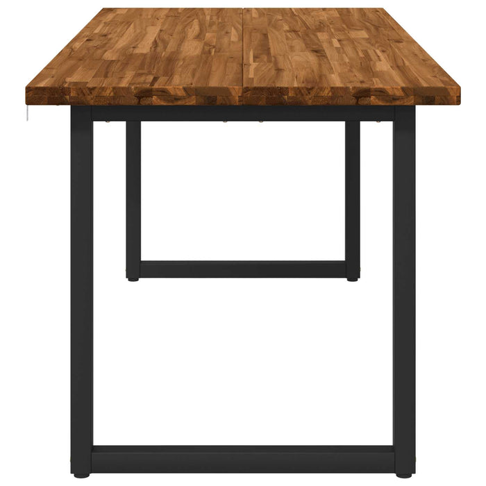 Masă de dining pătrată 160 x 70 x 75 cm Lemn Solid de Acacia WALTI