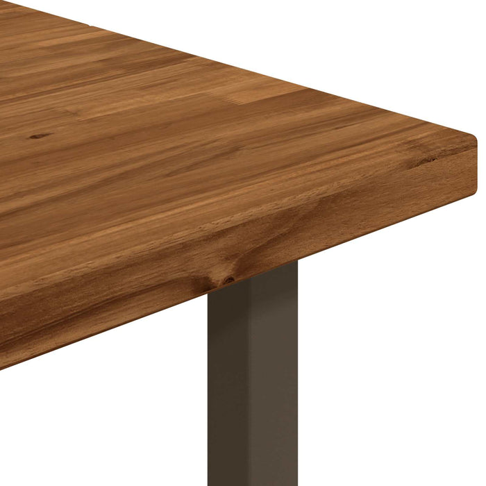 Masă de dining pătrată 160 x 70 x 75 cm Lemn Solid de Acacia WALTI