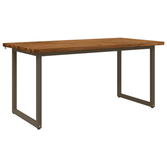 Masă de dining pătrată 160 x 70 x 75 cm Lemn Solid de Acacia WALTI