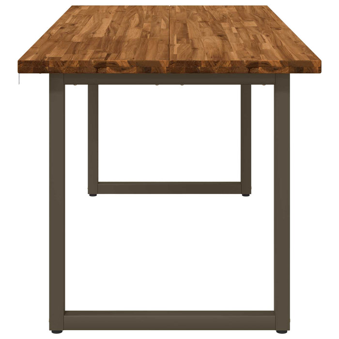 Masă de dining pătrată 160 x 70 x 75 cm Lemn Solid de Acacia WALTI